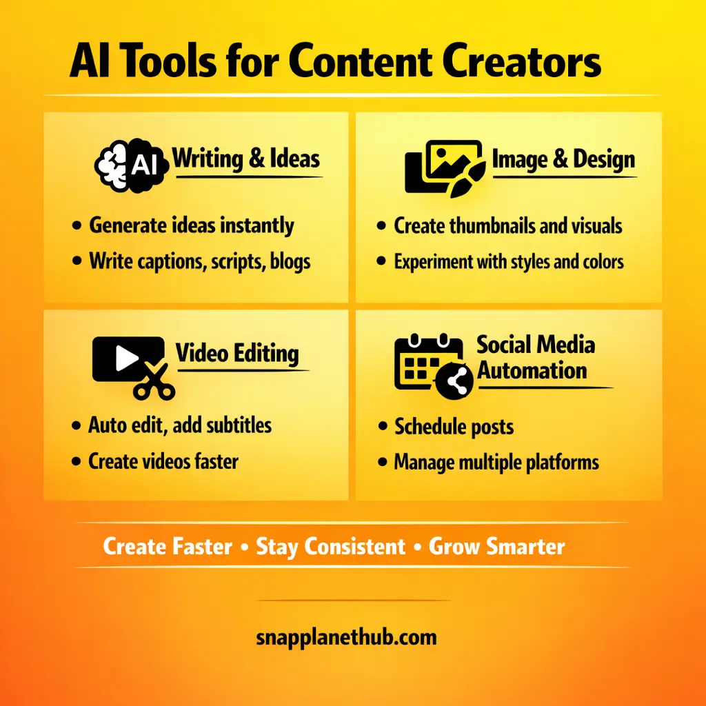 Types of AI Tools Content Creators Need