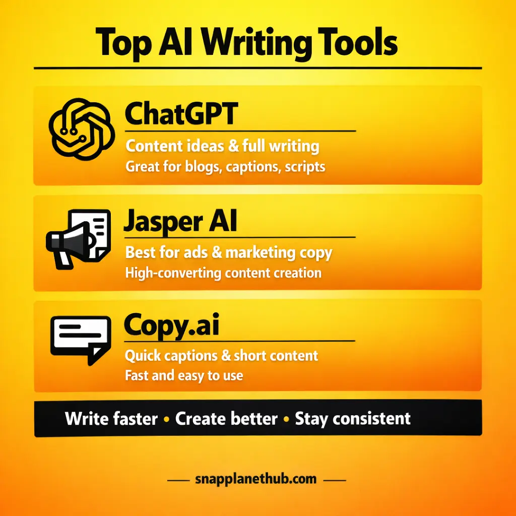 Best AI Writing Tools for Content Creators