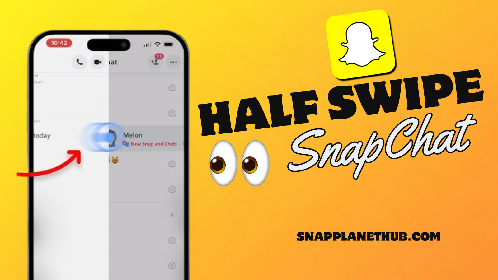 How to Half Swipe on Snapchat