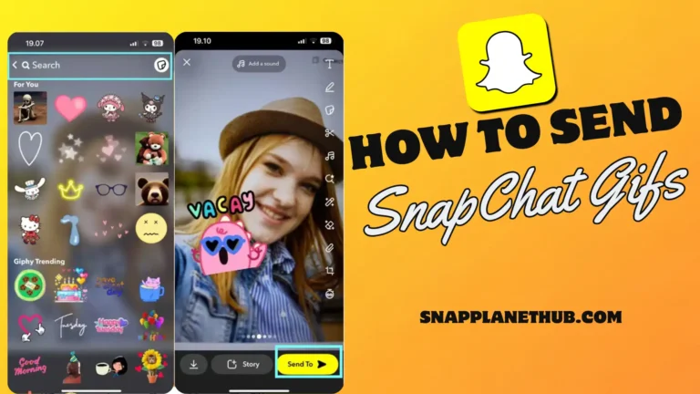 how to send and use GIFs on Snapchat