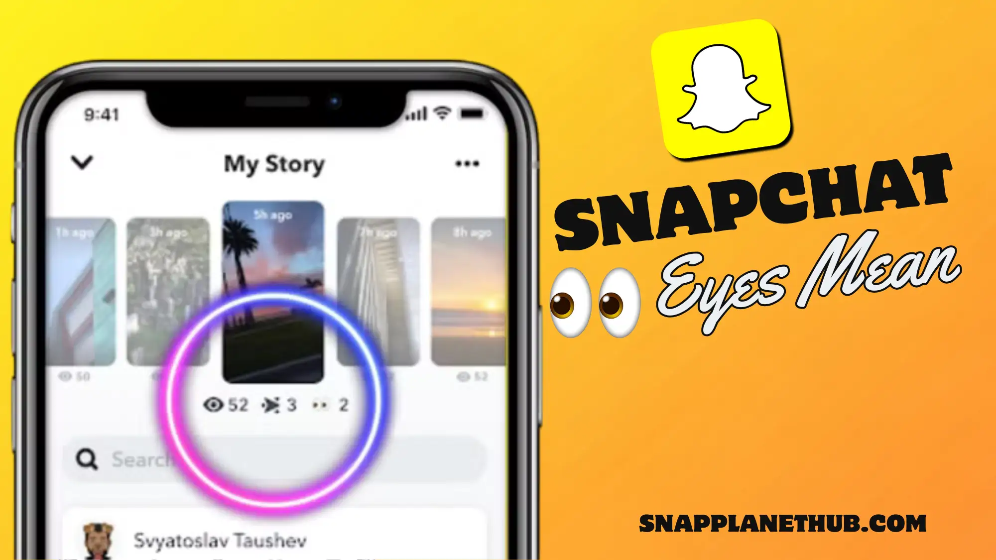 Eyes Mean on a Snapchat Story