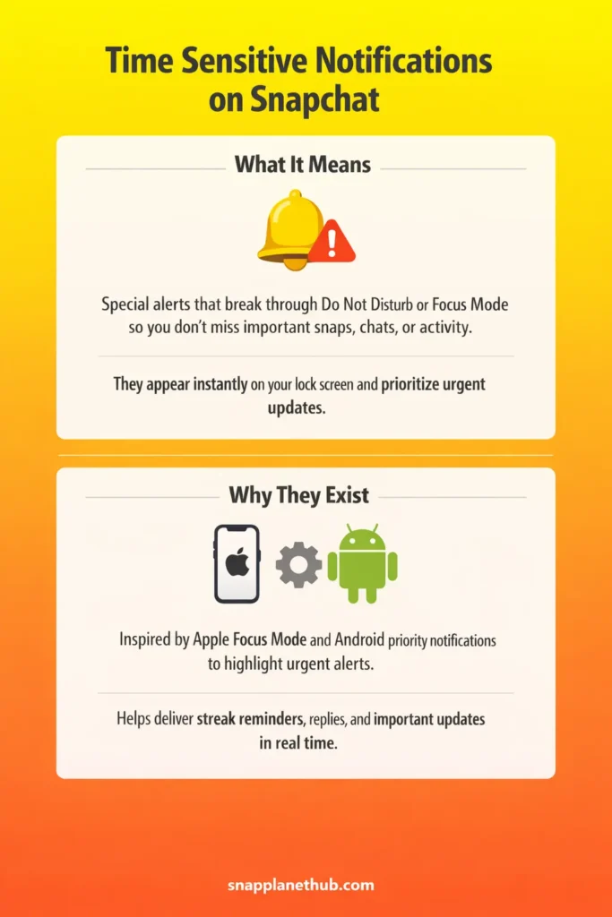 Time sensitive meaning on snapchat