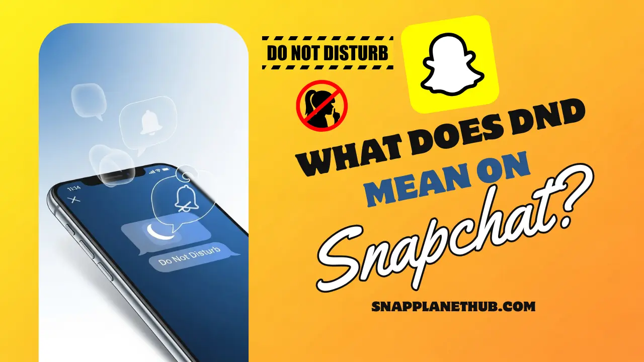 Snapchat DND quiet mode illustration showing silenced notifications on a phone screen