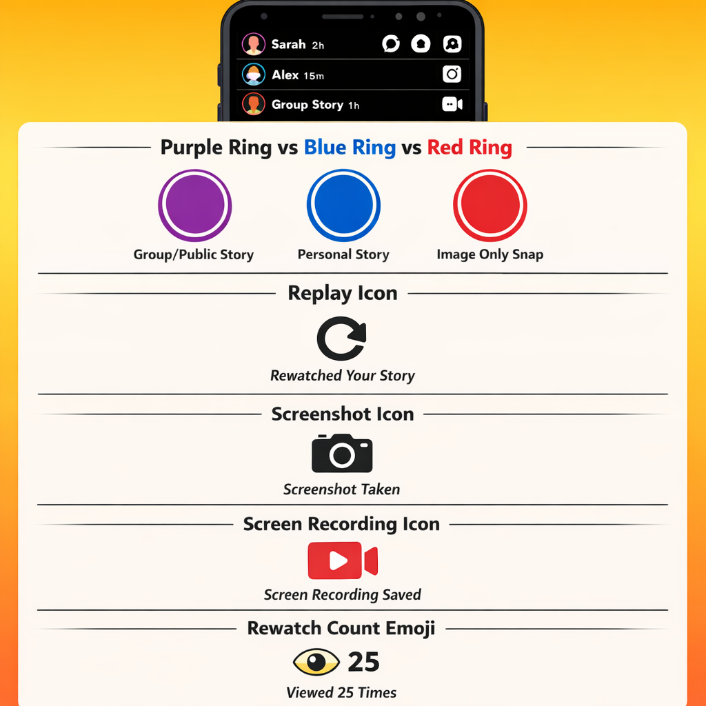 Snapchat Story Symbols Meaning