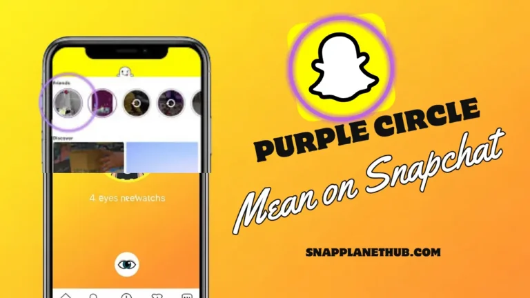 What Does the Purple Circle Mean on Snapchat