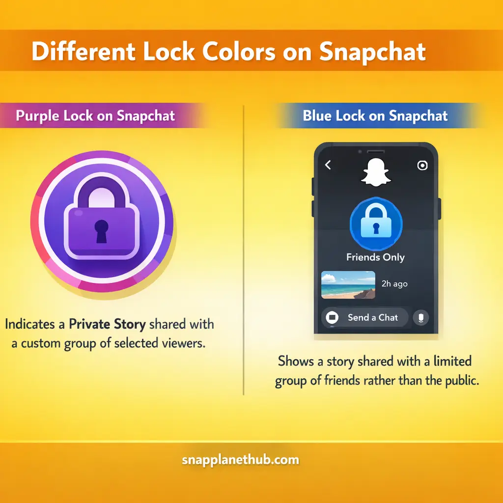 Different Lock Colors on Snapchat
