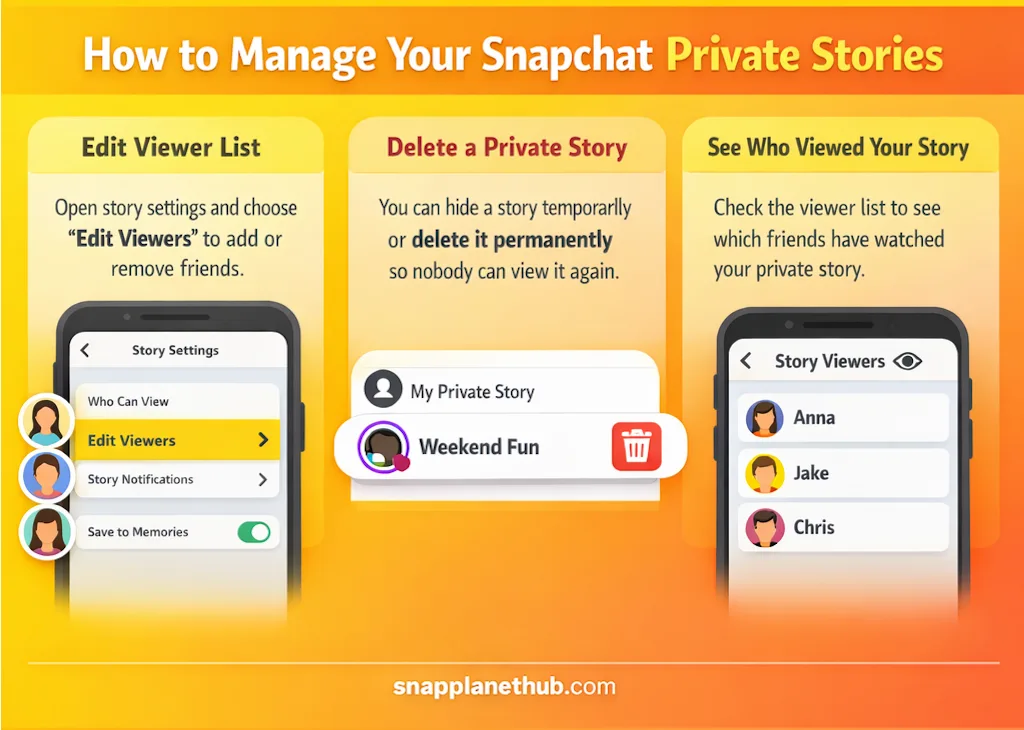 How to Manage Your Snapchat Private Stories