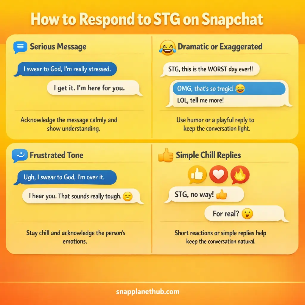 How to Respond to STG on Snapchat