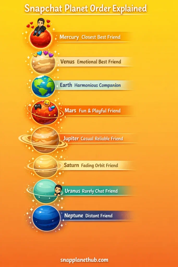 Snapchat Planets Order & Meanings