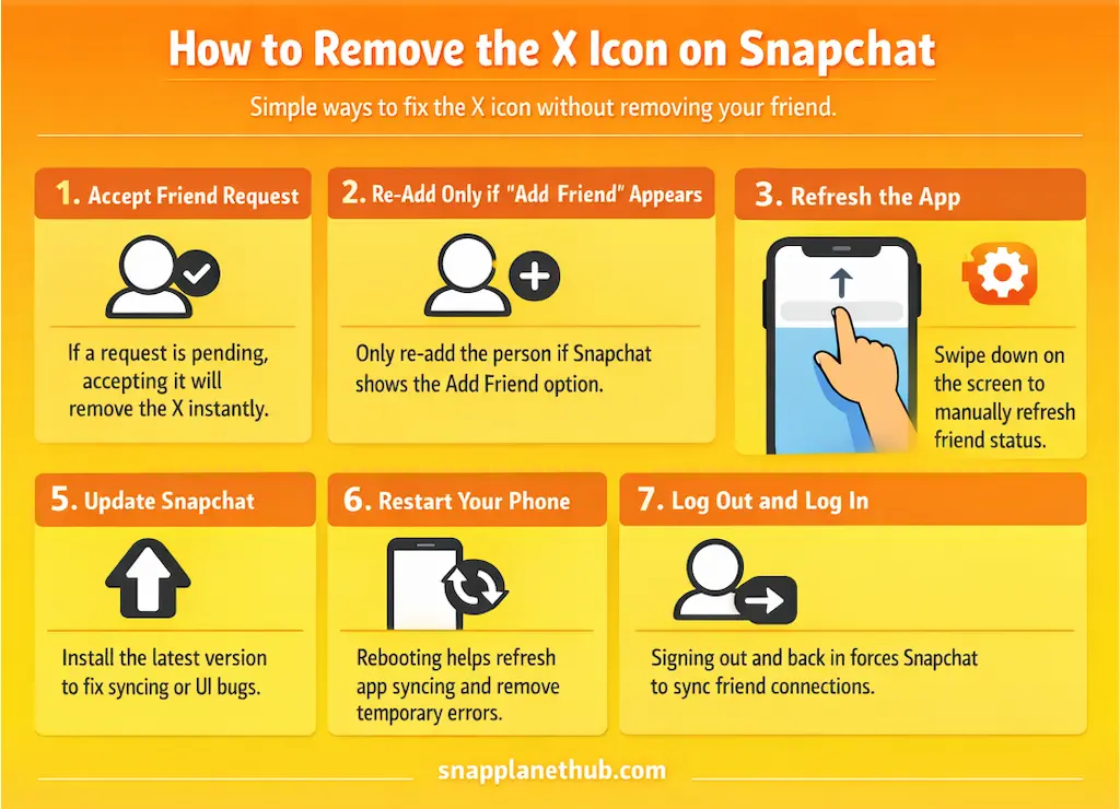 How to Remove the X Icon Without Losing the Friendship